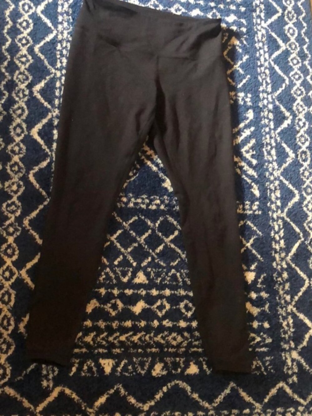 Black Zella live in high waist full length legging with pocket Large